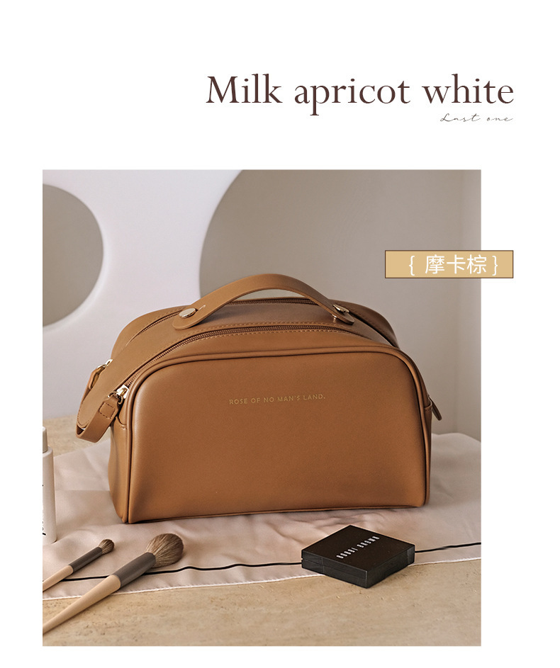 Checkered pillow cosmetic bag for women High-value portable large-capacity waterproof toiletry bag travel cosmetic storage bag - Image 20