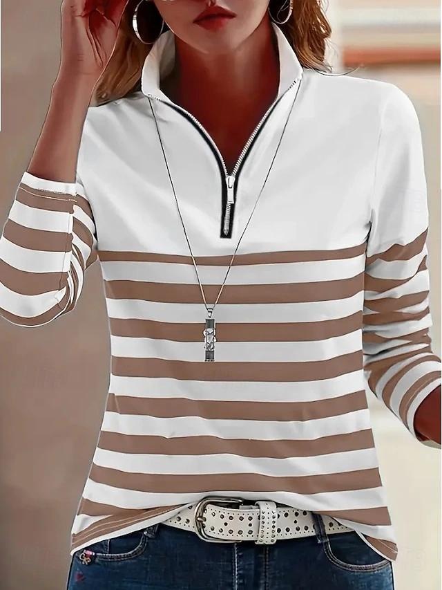 2026 Foreign Trade Cross-Border European and American Independent Website Amazon Autumn/Winter Half-Zip Hoodie 3D Digital Print Women's Top - Image 14