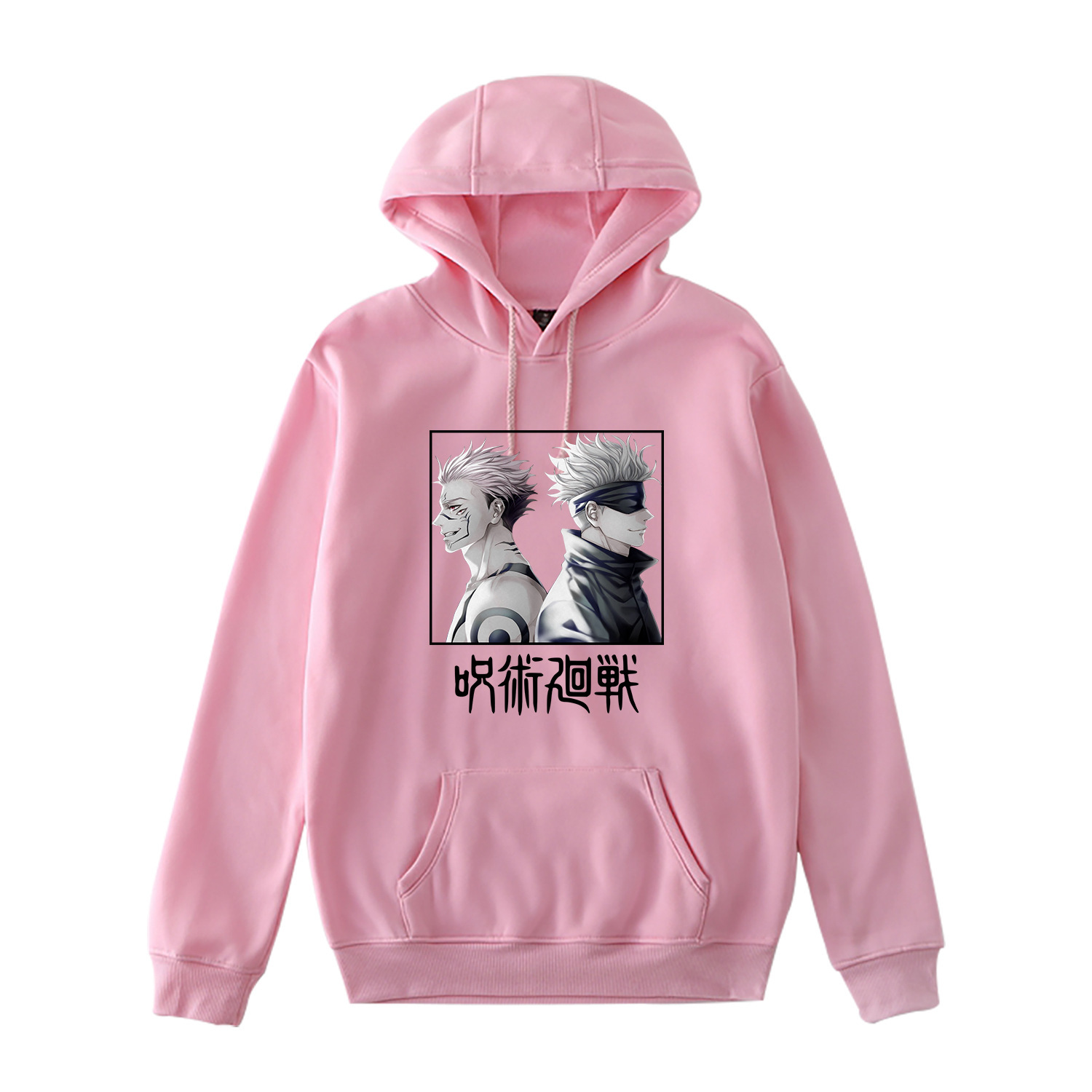 Manufacturers spot anime around long-sleeved couples casual pullover sweater women's hooded hooded sweater - Image 13
