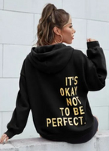 European and American all-match Christmas theme sweatshirt with full print floral Christmas elements and letter hooded sweatshirt with casual style - Image 11