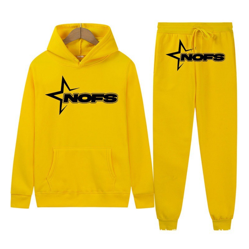 2024 Y2K new NOES hoodie set sweatshirt two-piece gothic punk rock clothing streetwear - Image 24