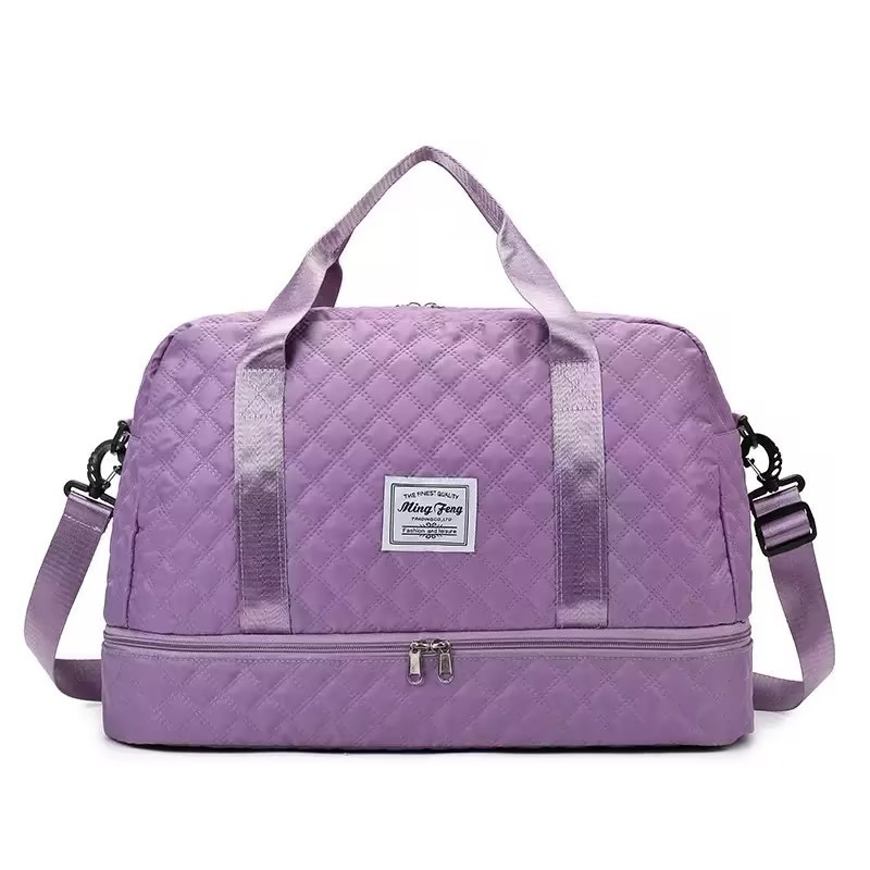 Large-capacity sports bag, cross-border tote gym bag, independent shoe compartment, short-distance travel bag with wet and dry separation. - Image 8