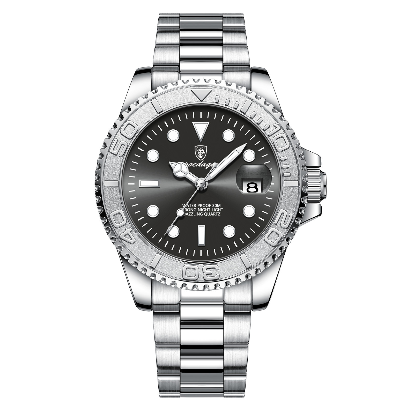 Swiss brand men's watch, waterproof, luminous, stylish new quartz wristwatch, live stream, export hot-selling item, dropshipping available. - Image 5
