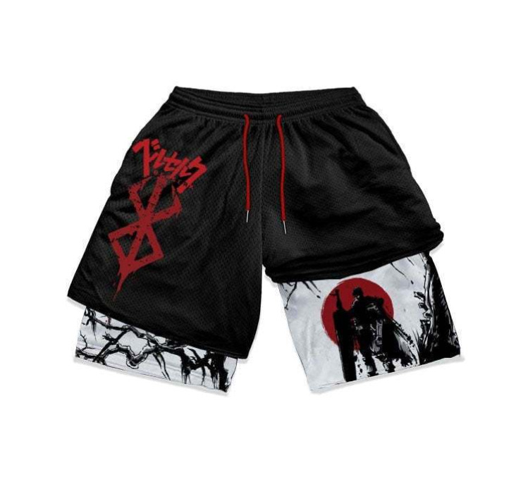 Dragon Ball series shorts 3D digital printing adult double-layer beach shorts Amazon cross-border e-commerce hot-selling factory - Image 25