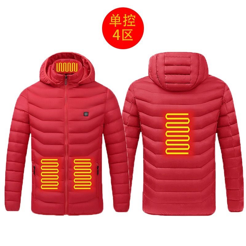 New hot-selling cross-border winter heating cotton clothes, smart constant temperature cold-proof electric heating clothes, USB heating cotton clothes - Image 12