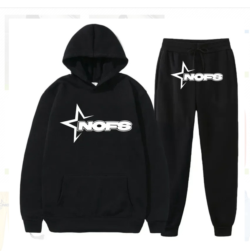 Cross-border nofs sweatshirt suit thread bottom hem men's and women's casual street casual clothing jacket - Image 3