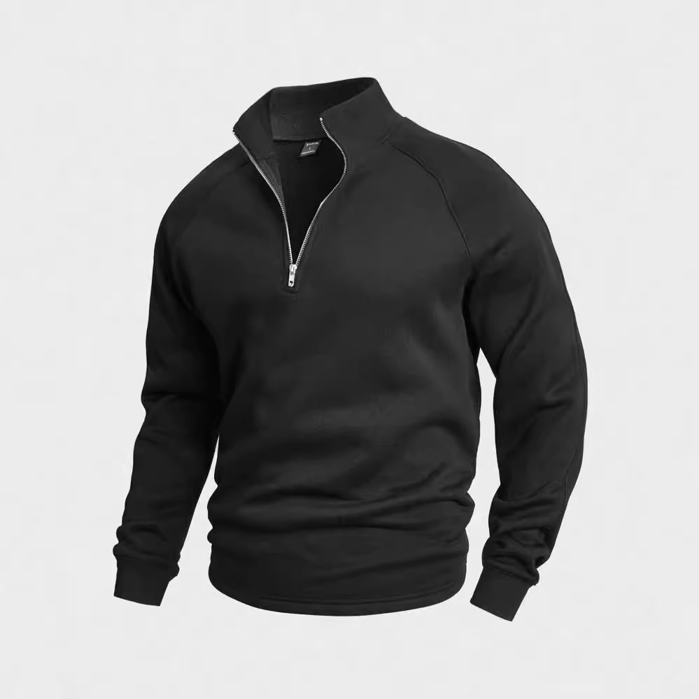 Zip-Neck Long-Sleeved Top - Image 3