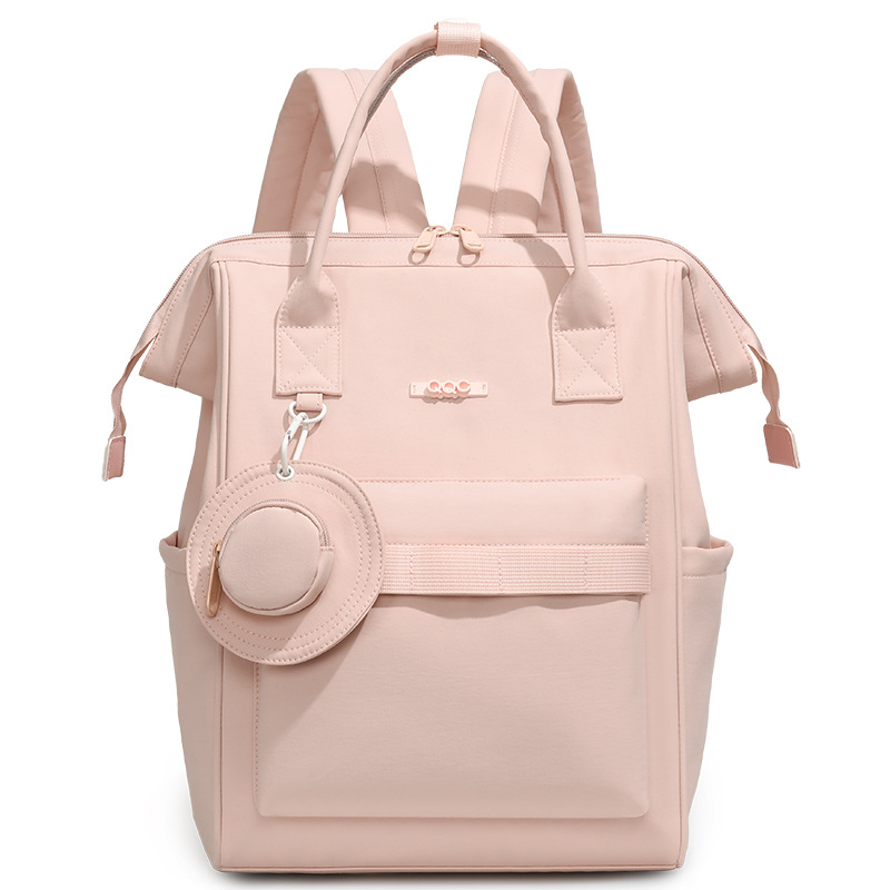 Cross-border Japanese style large capacity diaper bag, multi-functional compartment outdoor portable mother and baby bag, simple and customizable backpack - Image 9