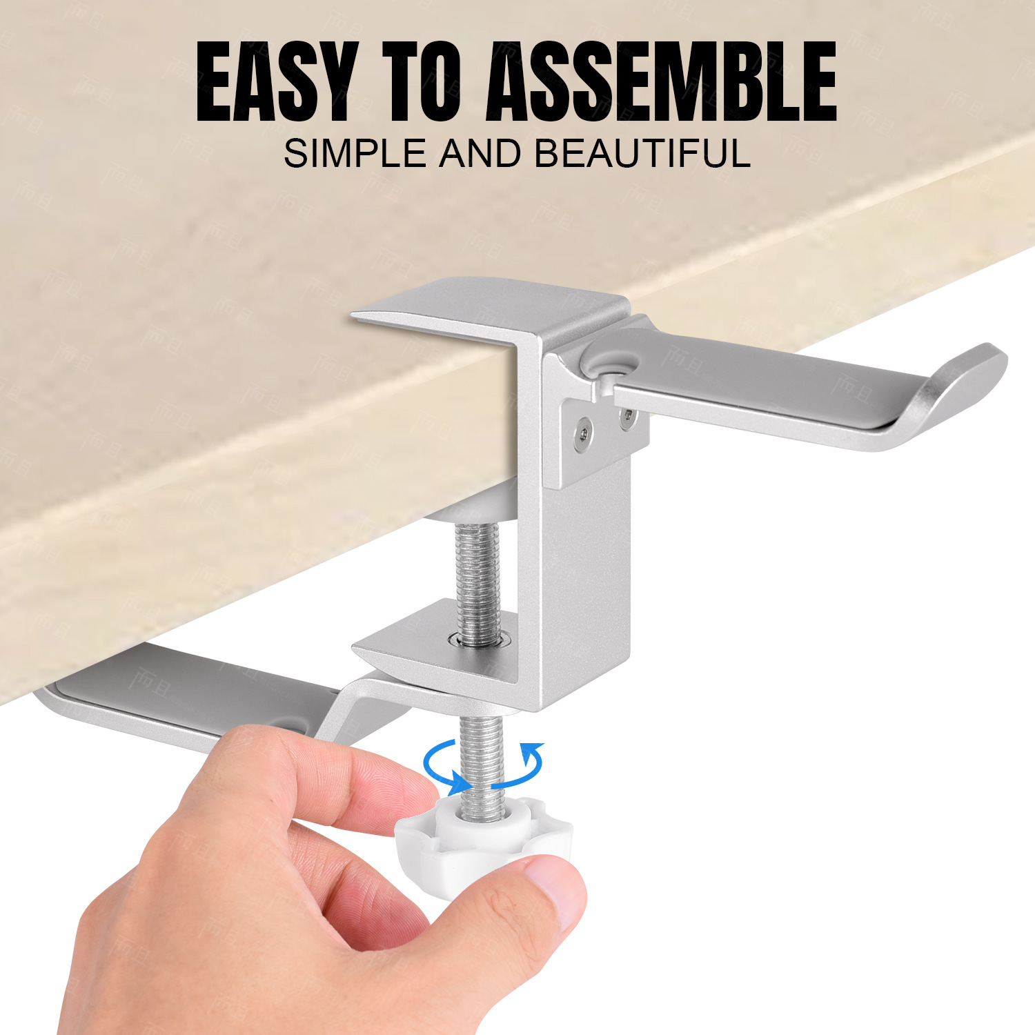 Universal Headphone Stand, Over-ear Metal Headphone Holder, Aluminum Alloy Desktop Hanging Clip, Double-layer Headphone Hanger, Headphone Stand - Image 4