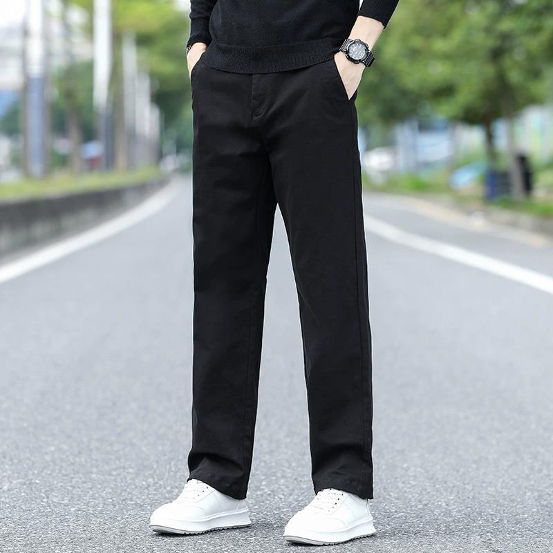 Foreign trade casual pants men's autumn and winter trendy brand loose straight trousers spring and autumn new business khaki pants men - Image 11