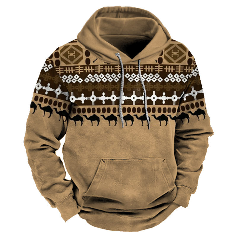2023 new autumn European and American style sweatshirt retro 3D digital printing men's street trend hoodie top - Image 22