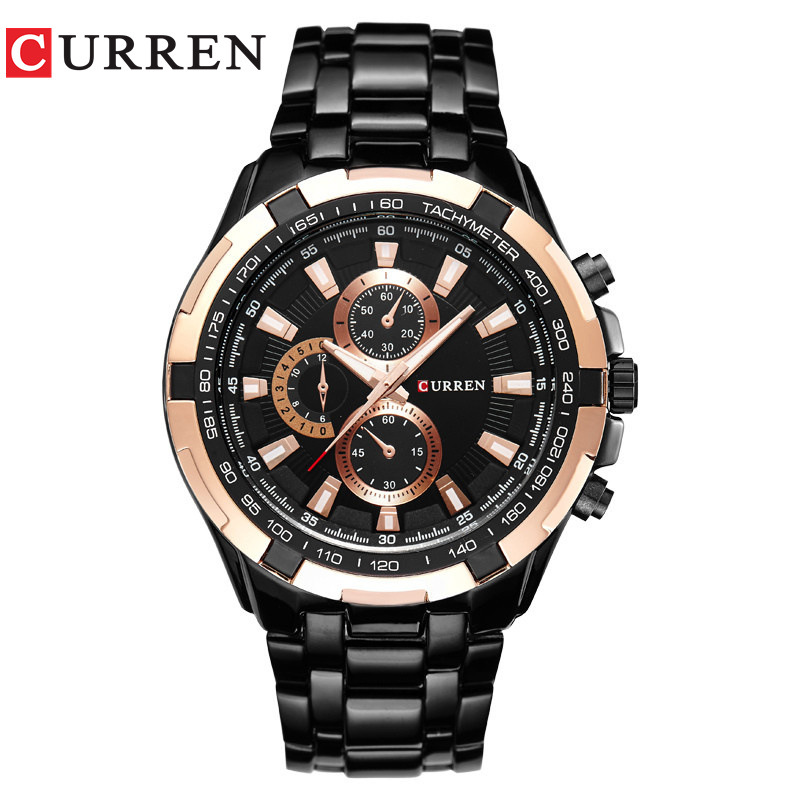 CURREN/Karen 8023 Fashion Large Dial Casual Business Watch Men's Quartz Watch Waterproof Watch