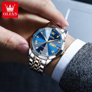 fashion Roman scale double calendar quartz watch waterproof (box packaging)
