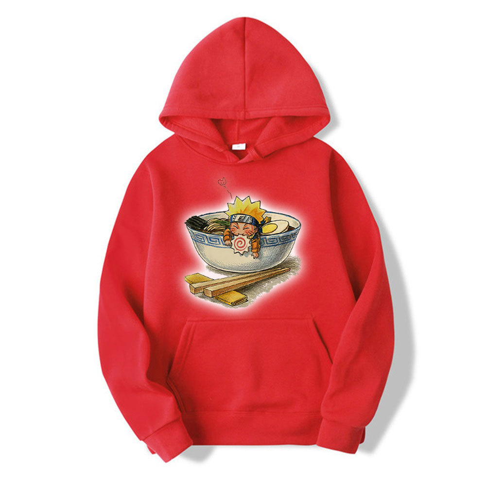 Cross-border hot sale personalized custom Naruto Naruto men and women loose hooded sports sweater wholesale - Image 4
