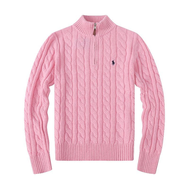 Foreign trade Paul Polo sweater men's half zip thickened twist pullover wool sweater embroidered pony logo new - Image 4
