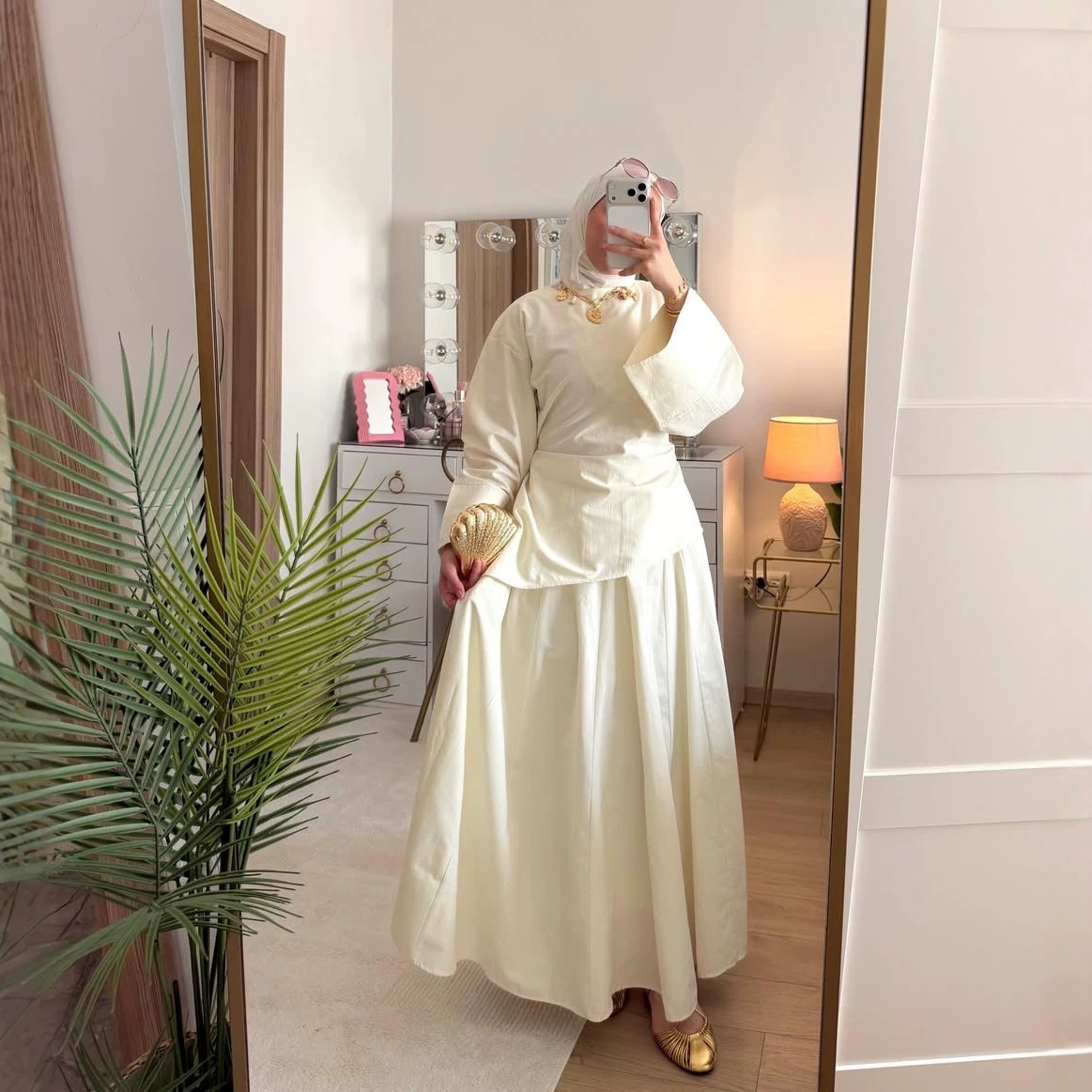 Loriya Plus Size Dress, Chinese Style Commuter Women's Clothing LR1313 - Image 2