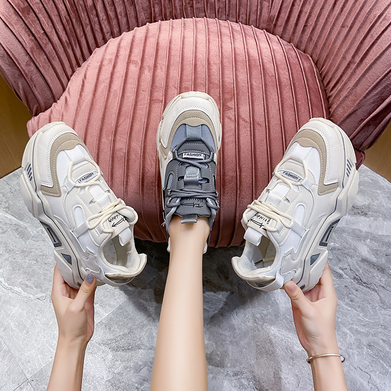 Daddy shoes women's 2023 spring and autumn new breathable thick bottom fashion ins trend sports leisure students color matching shoes - Image 5