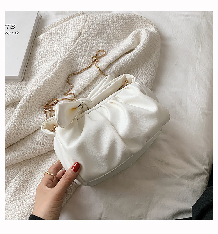 Summer Ladies Small Bag 2021 New Trendy Fashion Net Red Chain Messenger Bag Versatile Ins Portable Cloud Bag - Image 8