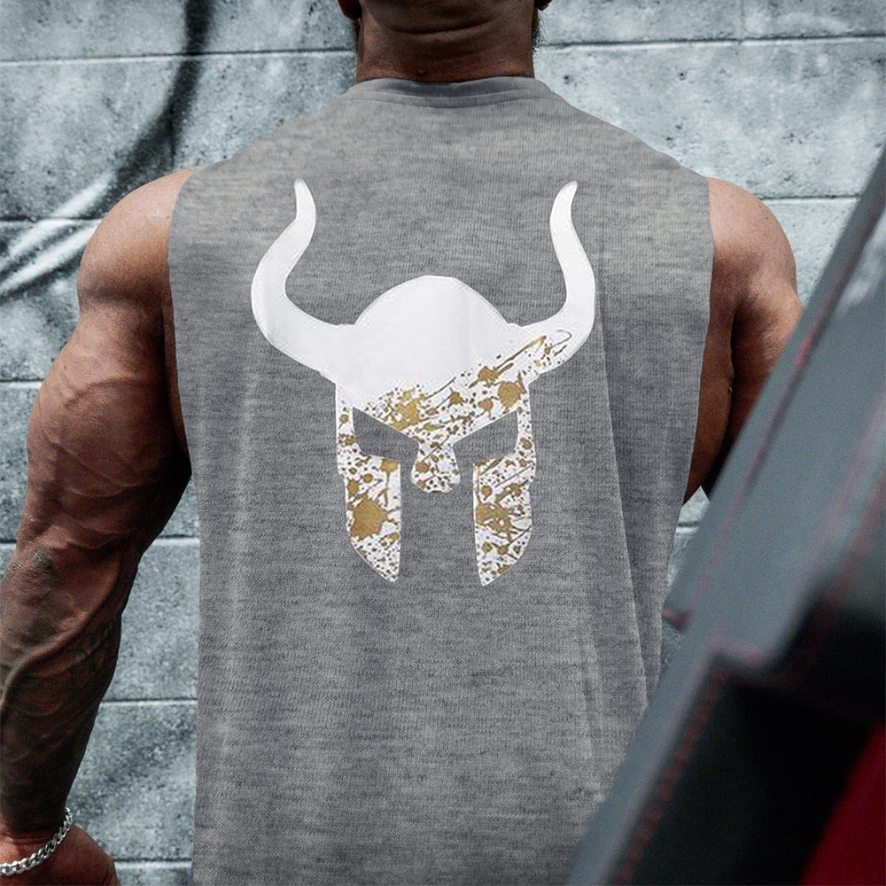 2021 cross-border spring and summer new muscle fitness brothers outdoor running vest gym sports sleeveless shirt men - Image 6
