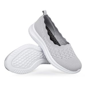 2024 Amazon independent station delivery large size single shoes flat casual women's shoes shallow mouth walking shoes women
