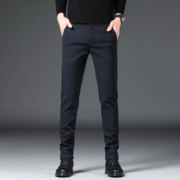 Sanded casual pants men 9038 men's trendy and fashionable versatile sports pants loose straight slim casual pants - Image 4