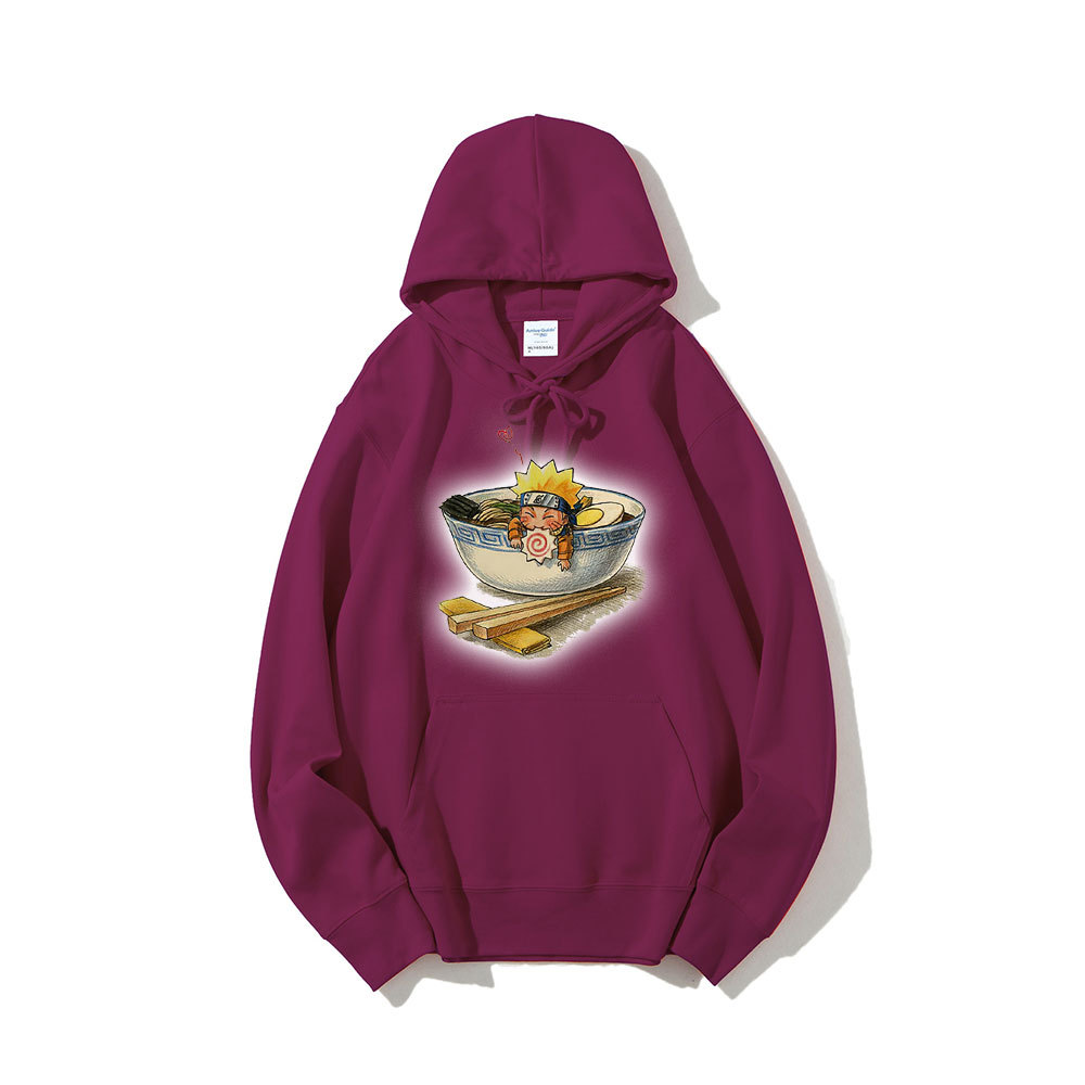 Cross-border hot sale personalized custom Naruto Naruto men and women loose hooded sports sweater wholesale - Image 2