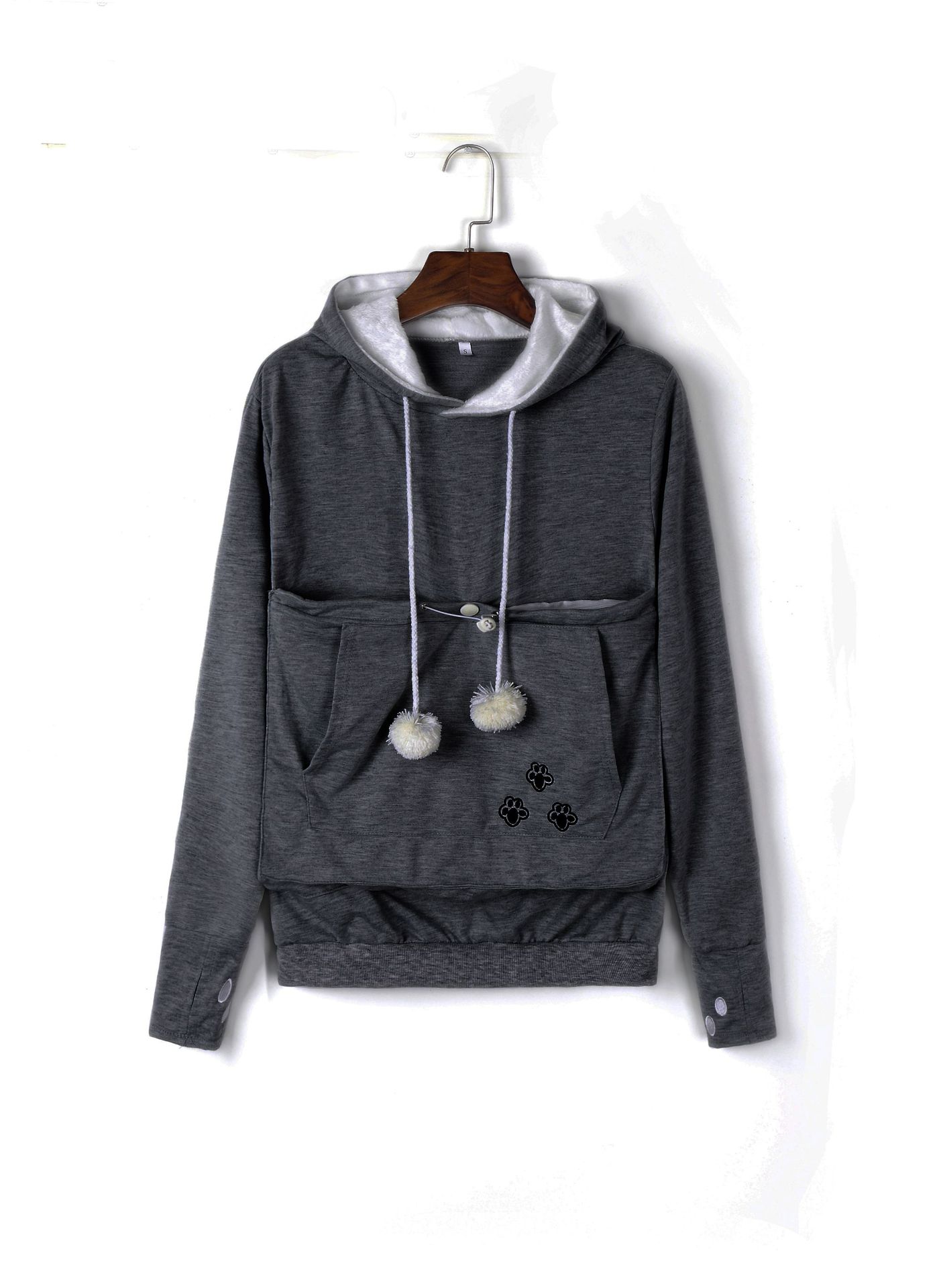 Cross-border popular hooded sweatshirts for women, loose European and American style, plus velvet pullover sweatshirts for women, autumn and winter large size jackets for women, autumn and winter - Image 8