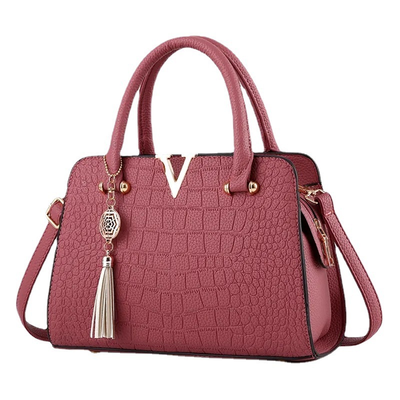 Fashion Classic Women's Messenger Bag Wholesale European and American Casual Handbag Large Capacity Crocodile Pattern Foreign Trade Bag - Image 8