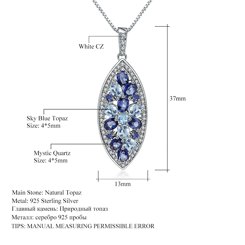 Luxury and sophisticated natural amethyst pendant, European and American style fashion design, S925 sterling silver gemstone necklace pendant - Image 7