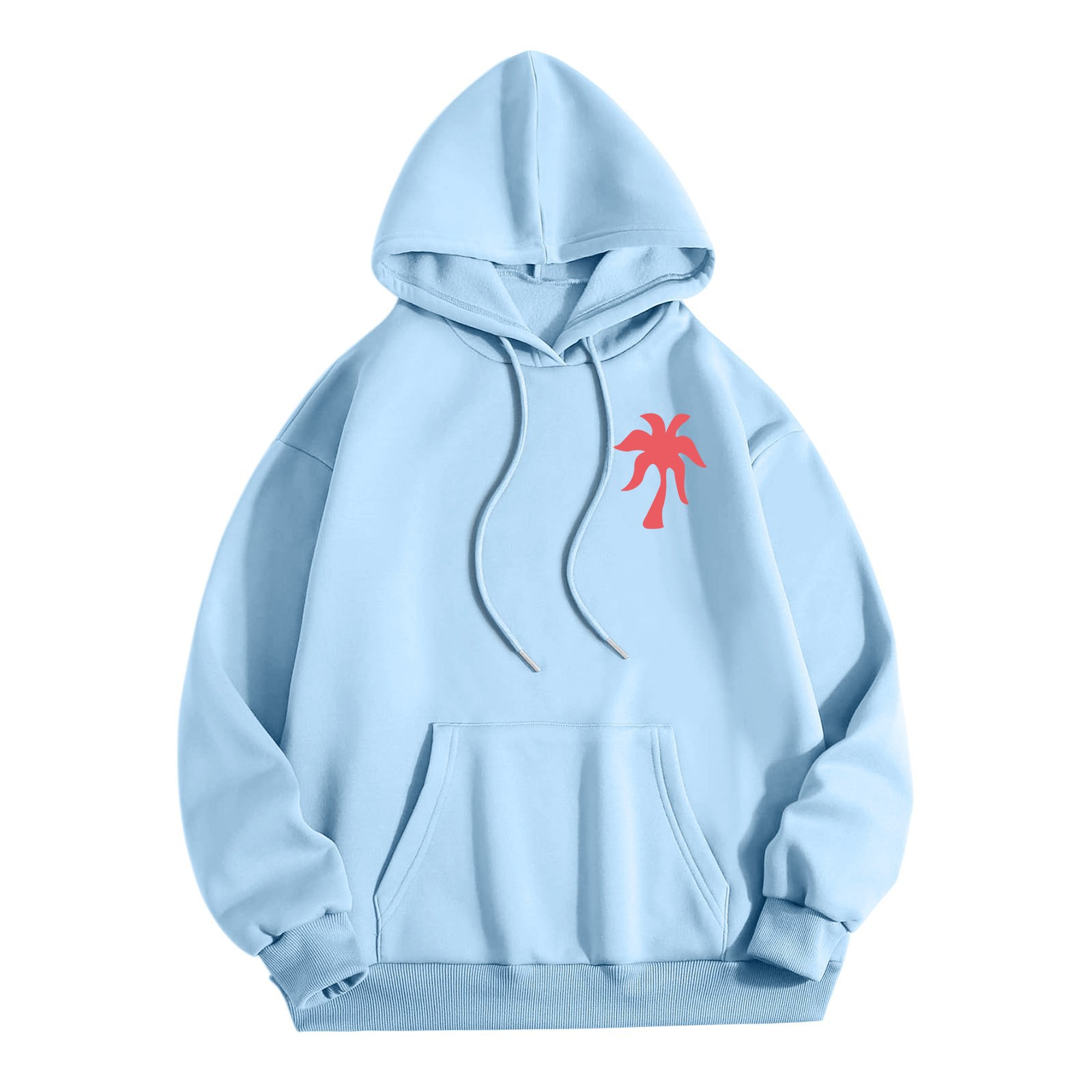 2024 New European Size Women's Drop Shoulder Sleeve Thread Chasing Sunsets Brand Sweatshirt Hoodie Print - Image 2