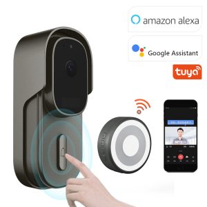 Tuya wifi smart doorbell video intercom monitoring doorbell wireless pet home video cross-border video doorbell