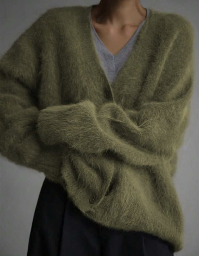2026 Cross-Border Hot Selling Spring and Autumn Faux Mink Cardigan Women's Loose-fitting Sweater Coat Soft Long-Sleeved Knitwear - Image 19