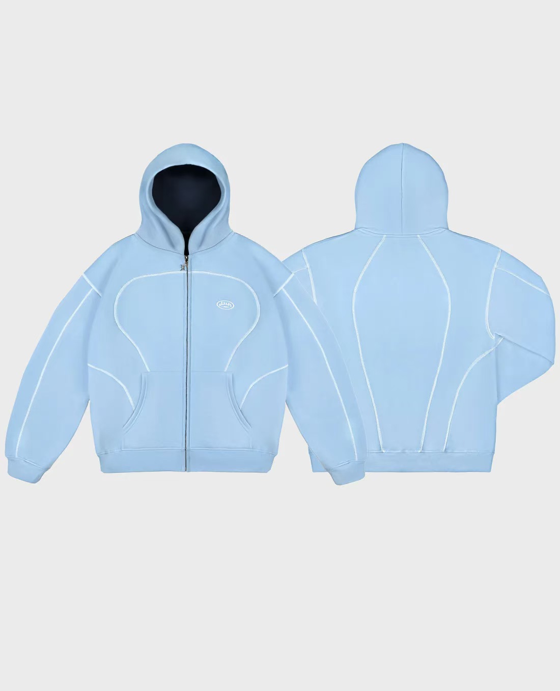 European and American new windbreaker Y2K letter trendy brand printing casual street men and women sports style sweatshirt suit new arrival - Image 11