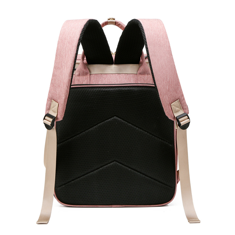 New summer portable crib mother and baby bag that can hang stroller, bottle, diaper bag, large capacity backpack mommy bag - Image 5