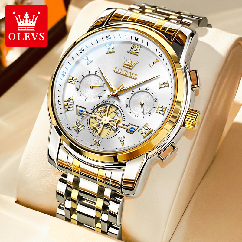 Oris brand watch cross-border hot sale multi-functional waterproof quartz watch luminous non-mechanical watch men's watch male - Image 4