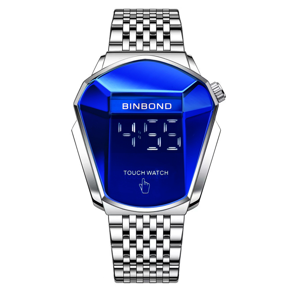 Cross-border shrimp skin men's watch trend shopee watch style locomotive concept watch men's live black technology watch - Image 14