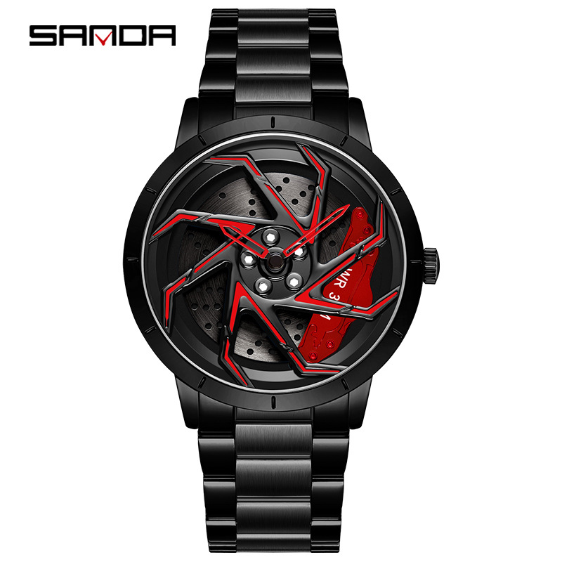 Sanda new 1088 mesh strap youth personality fashion trend waterproof student male quartz watch factory wholesale - Image 6
