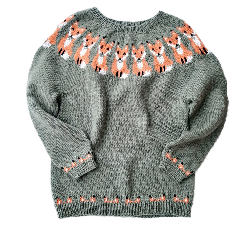 Amazon European and American new sweater women wish hot sale round neck color matching loose fashion pullover sweater - Image 15