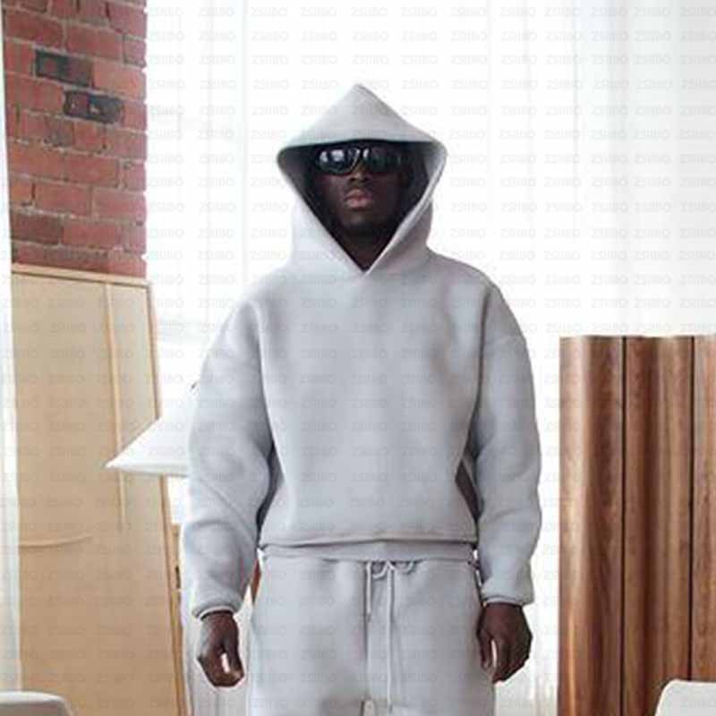 2024 European and American cross-border casual simple couple fashion hoodie sweatshirt solid color loose sweatshirt sweatpants wholesale - Image 24