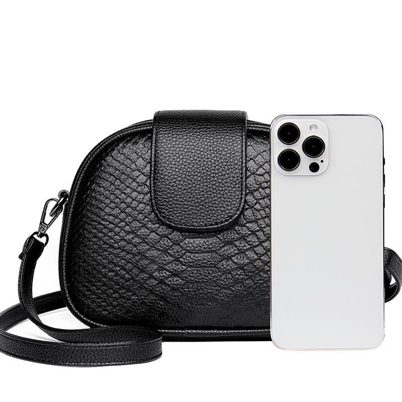 Cross-border genuine leather women's bag wholesale niche bag 2023 new fashion large capacity first layer cowhide shoulder crossbody bag