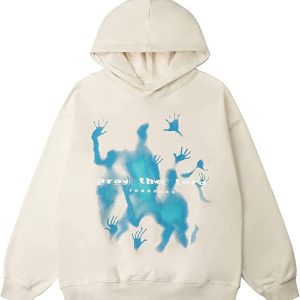 European and American street loose couple jacket men 2023 autumn cross-border foreign trade leisure trend ins hooded sweatshirt