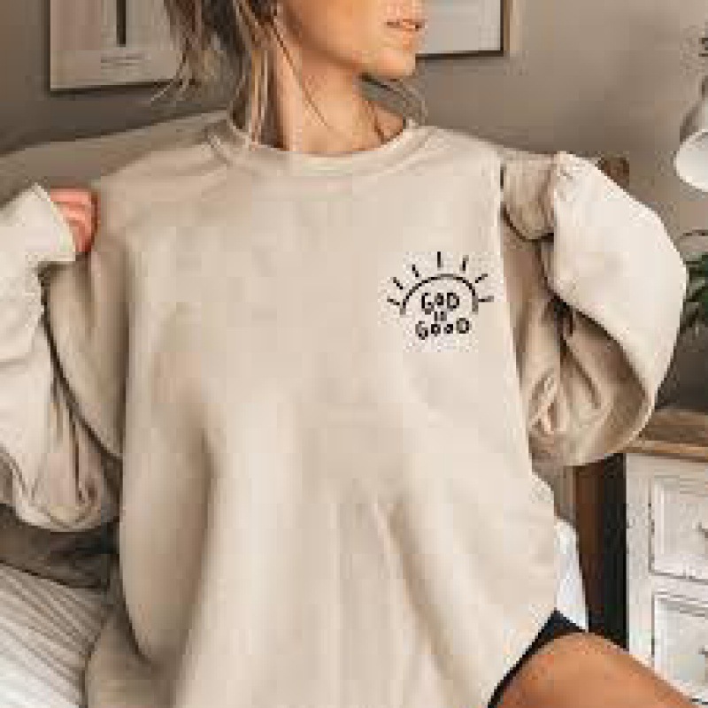 Foreign trade cross-border new style round neck printed sweatshirt European and American fashion popular women's casual sports loose round neck sweatshirt