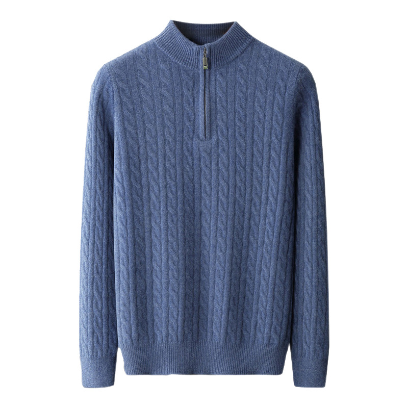 Cable-Knit Zip-Neck Sweater - Image 5
