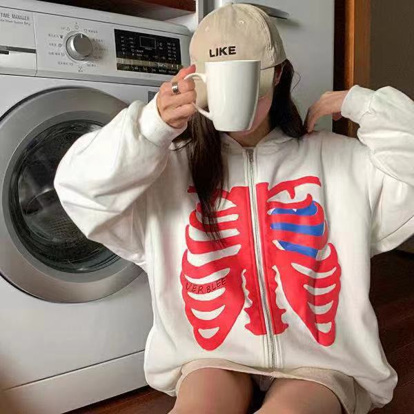 Dancing Skull Sweatshirt Men Amazon Youth Vintage Jacket Hooded Sweatshirt Unisex Outerwear Tops - Image 7