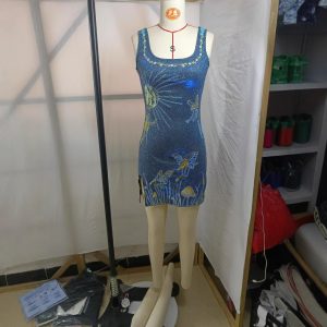 2024 Amazon New Cross-Border Camisole Dress with 3D Embroidery, Urban Casual Sun Style