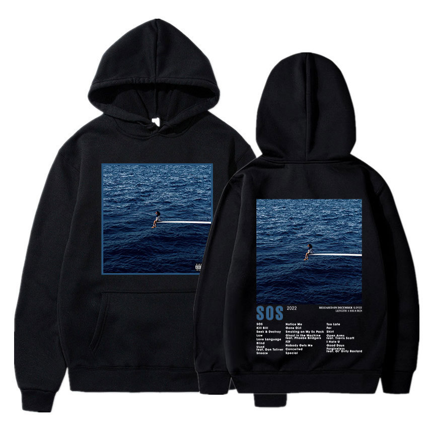 SZA New Music Album SOS Graphic Hoodie Men Women Fashion Vin - Image 9