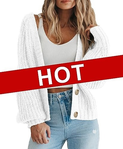 Cross-border women's clothing Amazon autumn/winter V-neck chunky knit cardigan women's lazy style knit sweater factory customization - Image 10