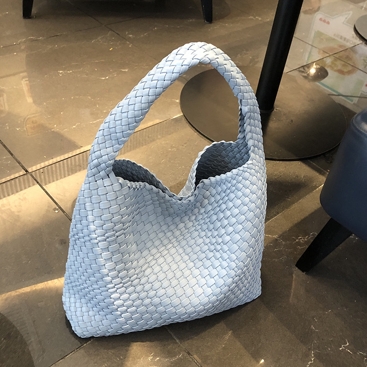 2024 new high-end hand-woven bag large-capacity shoulder tote bag underarm bag bucket bag mother-and-child bag trend - Image 10