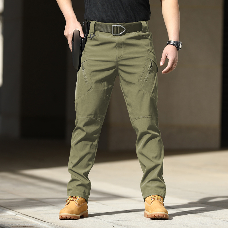 IX7 Tactical Pants Special Forces Training Pants Spring and Autumn Outdoor Elastic Work Pants Loose Soft Shell Charge Pants Waterproof IX9 - Image 2