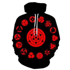 Naruto Digital 3D Printing Adult Hoodies Pullover Sweatshirt